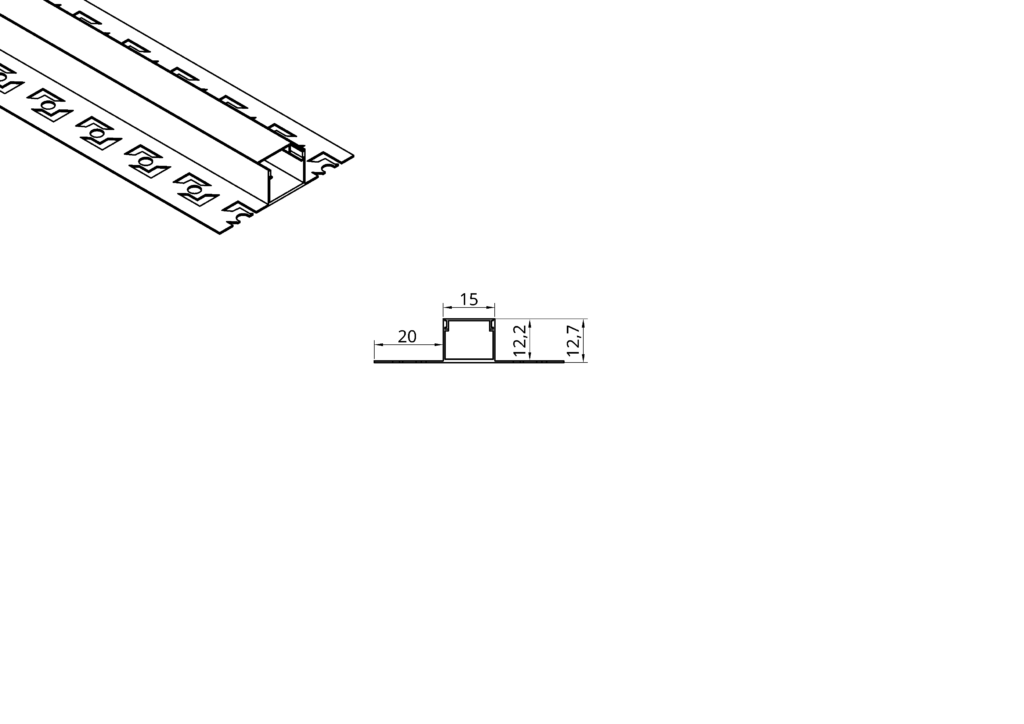 Aluminium LED Casing for Ceiling & Wall 3 Elitaco DH-AP-DLC